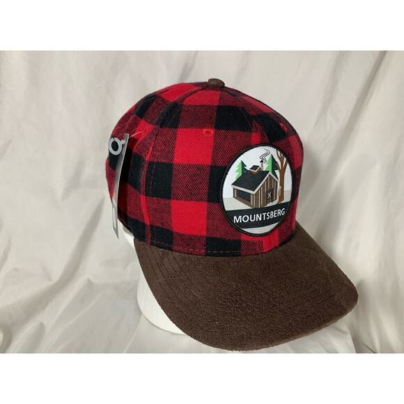MOUNTSBERG Buffalo Plaid w suede Hat Pukka® Cap Snapback Conservation Halton NWT - Picture 12 of 12